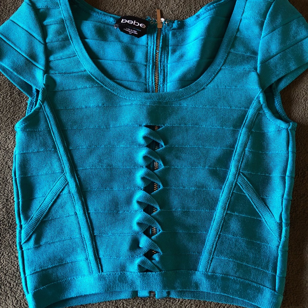 Turquoise’s Bebe top